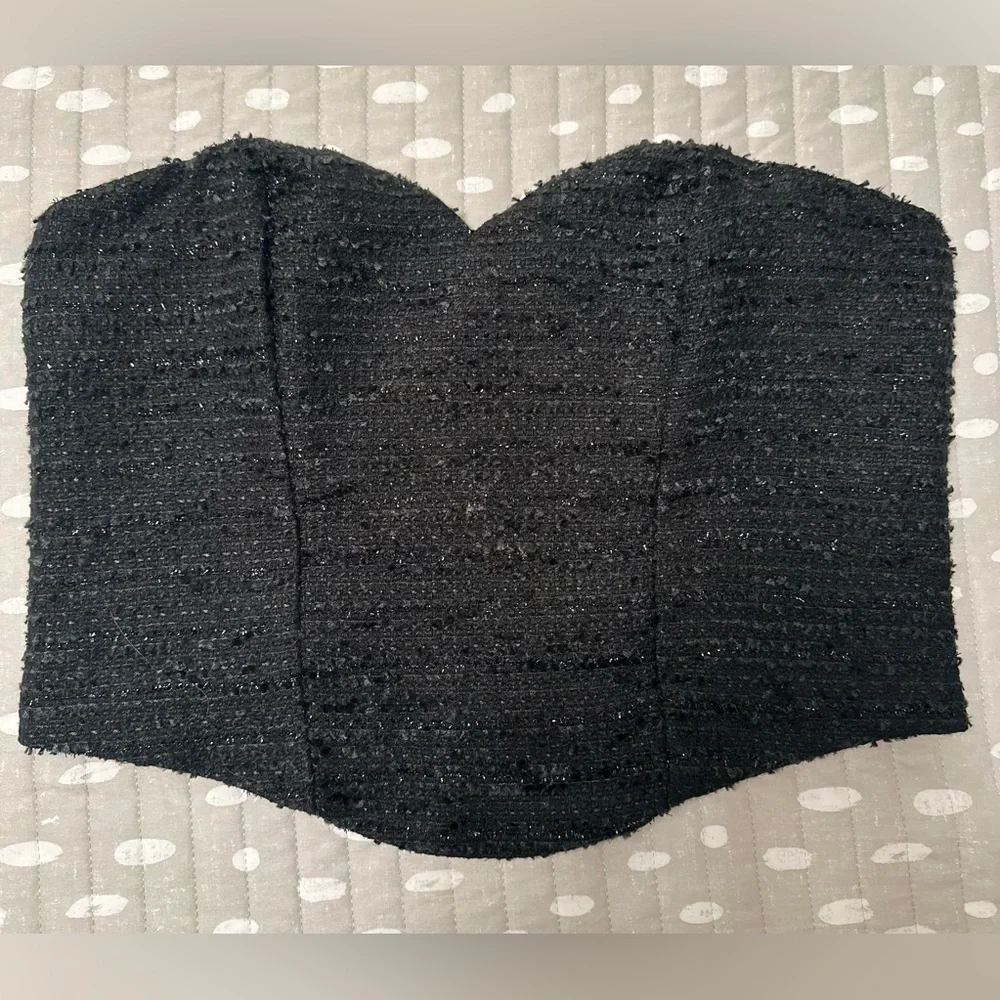 Tweed Sweetheart Neckline Corset
Tube Top - Picture 3 of 5